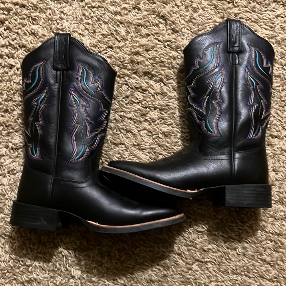 Old west western square toe boot 6.5 M